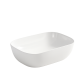 455*325*135mm Bathroom Oval Above Counter White Ceramic Wash Basin